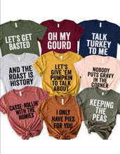 Load image into Gallery viewer, Custom Saying Funny Thanksgiving Group Tees