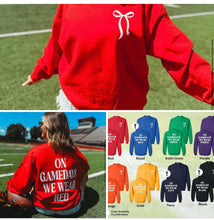 Load image into Gallery viewer, On Gamedays We Wear Red Crew