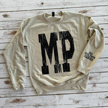 Load image into Gallery viewer, Big MP with Sleeve detail Crew Sweatshirt