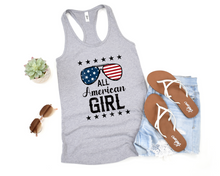 Load image into Gallery viewer, All American Girl Racer Back Tank