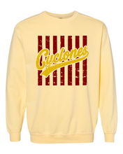 Load image into Gallery viewer, Cyclones Strips Comfort Colors Crew (3 colors)