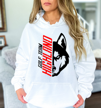 Load image into Gallery viewer, Highland Golf Husky Head Hoodie (Youth and Adult)