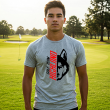 Load image into Gallery viewer, Highland Golf Husky Head Tee (Adult and Youth)
