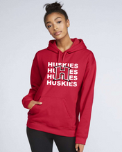 Load image into Gallery viewer, Huskies with H Hoodie (youth and adult) 1 color