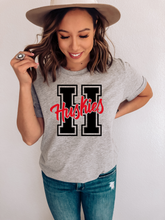 Load image into Gallery viewer, Highland H Two Tone Varsity Tee (Adult and Youth 4 Colors)