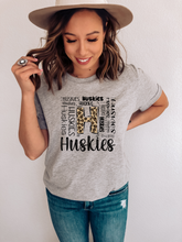 Load image into Gallery viewer, Huskies Typography Tee (Youth and Adult)