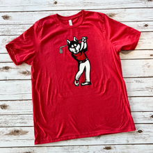Load image into Gallery viewer, Highland Golf Husky Mascot Tee Full Front (Adult and Youth)