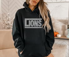 Load image into Gallery viewer, Checkered Lions Hoodie (Youth and Adult 4 Colors)