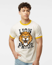 Load image into Gallery viewer, Lion Pride Lion Head RingerTee (Adult 2 Colors)
