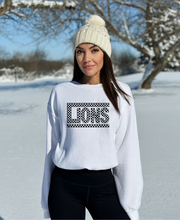 Load image into Gallery viewer, Checkered Lions Crew (Youth and Adult 4 Colors)