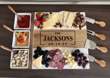 Load image into Gallery viewer, Personalized 11pc Serving Set and Coasters Bundle