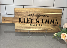 Load image into Gallery viewer, Personalized Full Design Wood Cutting Board - 3 size options