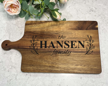 Load image into Gallery viewer, Personalized Full Design Wood Cutting Board - 3 size options