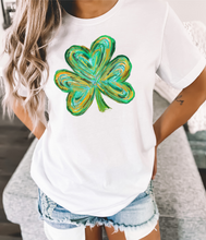 Load image into Gallery viewer, Watercolor Painted Shamrock Tee