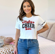 Load image into Gallery viewer, Huskies Cheer Custom Tee (2 Colors)