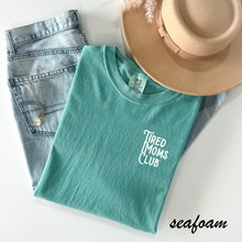 Load image into Gallery viewer, Tired Moms Club Comfort Colors Pocket Design Tee
