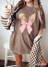 Load image into Gallery viewer, Coquette Bunny Ears Comfort Colors Tee