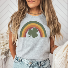 Load image into Gallery viewer, Vintage rainbow Shamrock Tee