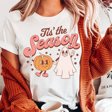 Load image into Gallery viewer, Tis the season retro ghost and pumpkin