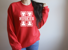 Load image into Gallery viewer, Varsity H Bella Canvas Fleece lined Crew