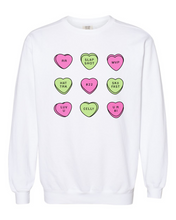 Load image into Gallery viewer, Hockey Mama Customized Valentines Comfort Colors Crew