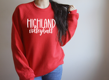 Load image into Gallery viewer, Highland Volleyball Bella Canvas Fleece Crew