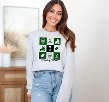 Load image into Gallery viewer, Hockey Family Checkered Box Design Long Sleeve (Youth and Adult)