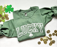 Load image into Gallery viewer, Lucky Puff Print Crew