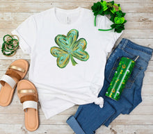 Load image into Gallery viewer, Watercolor Painted Shamrock Tee