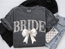 Load image into Gallery viewer, Lace Bride Comfort Colors coquette tee