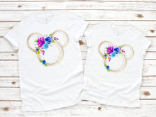 Load image into Gallery viewer, Mickey Flower Shirt - Mommy and Me - Disney Shirt - Flower and Garden Festival - Matching Disney Shirt - Women's Disney Shirt - Mickey Shirt