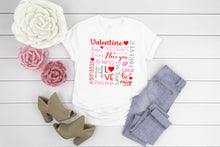 Load image into Gallery viewer, Valentines t-shirt, Womens valentines shirt, valentines shirt, Womens Graphic Tee