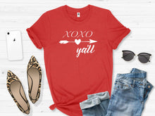 Load image into Gallery viewer, XOXO Y'all, Womens Valentines Shirt, Graphic Tees, Valentines Day Tshirt