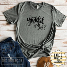 Load image into Gallery viewer, Grateful Fall and Thanksgiving Shirt for Women