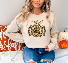 Load image into Gallery viewer, Leopard Pumpkin Crew Neck
