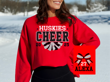 Load image into Gallery viewer, Huskies Cheer Custom Crew (2 Colors)