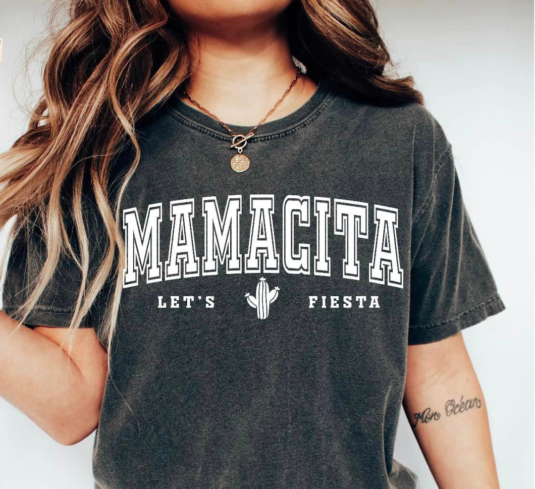 Mamacita Lets Fiesta Comfort Colors Tee