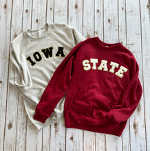 Load image into Gallery viewer, IOWA or STATE Patch Sweatshirt
