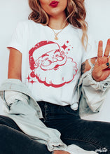 Load image into Gallery viewer, Retro Santa tee
