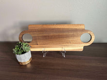 Load image into Gallery viewer, Hawkeyes are on Serve yourself (CUSTOMIZE FOR YOUR TEAM) Wood Cutting Board - 3 size options
