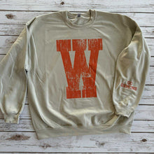 Load image into Gallery viewer, Big W with Sleeve detail Crew Sweatshirt
