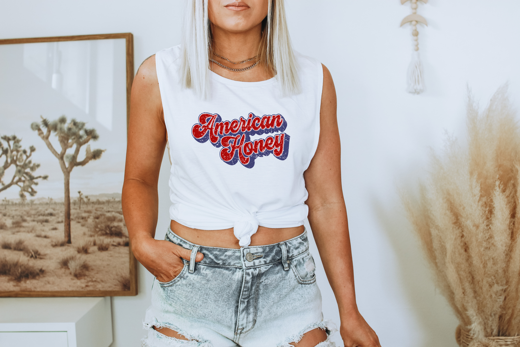 American Honey Womens Muscle Tank