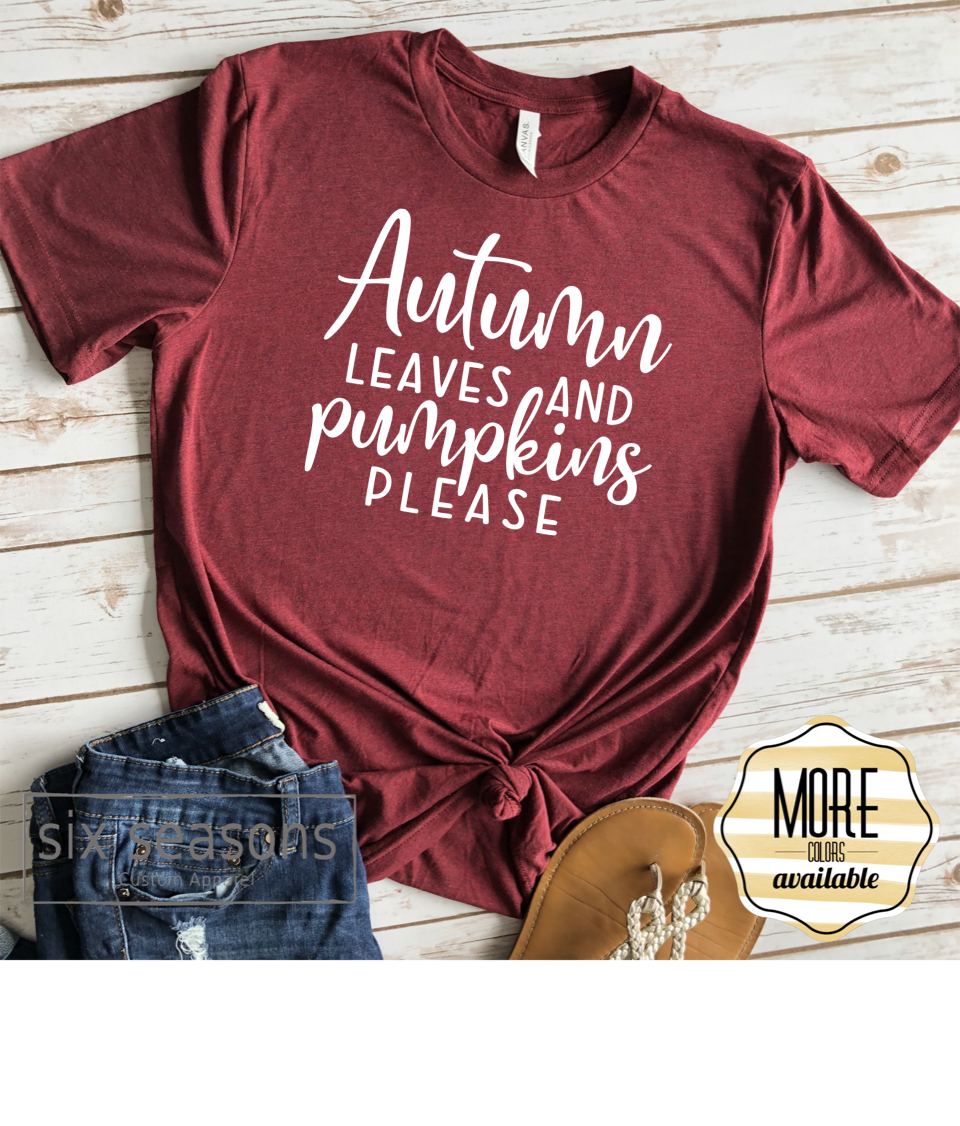 Autumn Leaves and pumpkins please