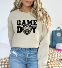 Load image into Gallery viewer, Game Day Lions Crew Neck Sweatshirt (2 Styles 4 Colors Youth And Adult)
