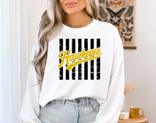Load image into Gallery viewer, Hawkeyes Strips Comfort Colors Crew (3 colors)
