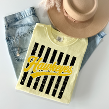 Load image into Gallery viewer, Hawkeye Stripes Comfort Colors Tee (3 colors

