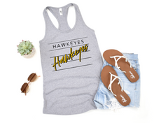 Load image into Gallery viewer, Hawkeye stripe Racerback Tank
