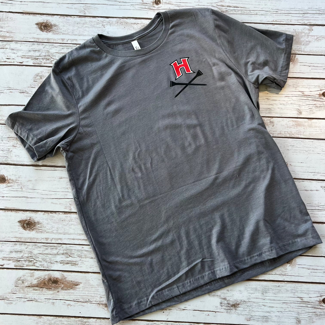 Highland Golf Husky Mascot Tee Front Chest and Full Back (Adult and Youth)