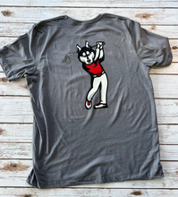 Load image into Gallery viewer, Highland Golf Husky Mascot Tee Front Chest and Full Back (Adult and Youth)
