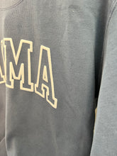 Load image into Gallery viewer, MAMA with Puff Font Sweatshirt Option to add names to sleeve  Comfort Colors
